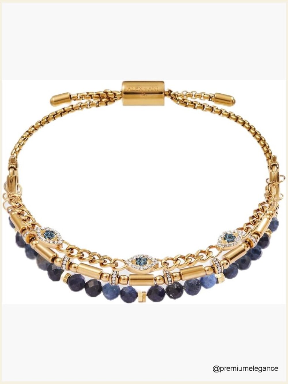 Adjustable Evil Eye Sodalite Bracelet Set
